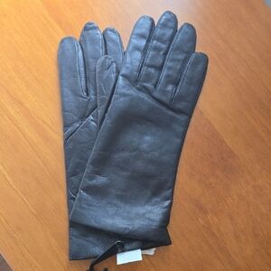 Leather Cashmere Lined Gloves